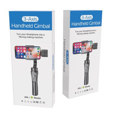 Upgraded H4 mobile phone stabilizer three-axis handheld PTZ Handheld stabilizer anti-shake intelligent camera holder Specification drawing