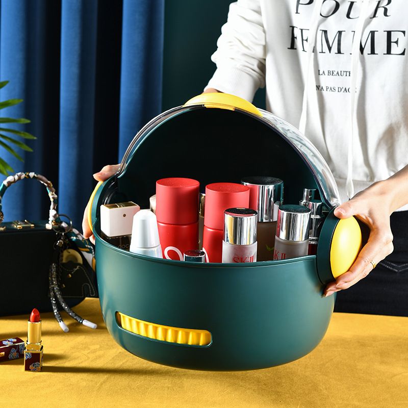 One-piece consignment wholesale rotating storage rack, cosmetics multi-functional anti-slip rotating storage tray, magic tool, table top storage rack details Picture