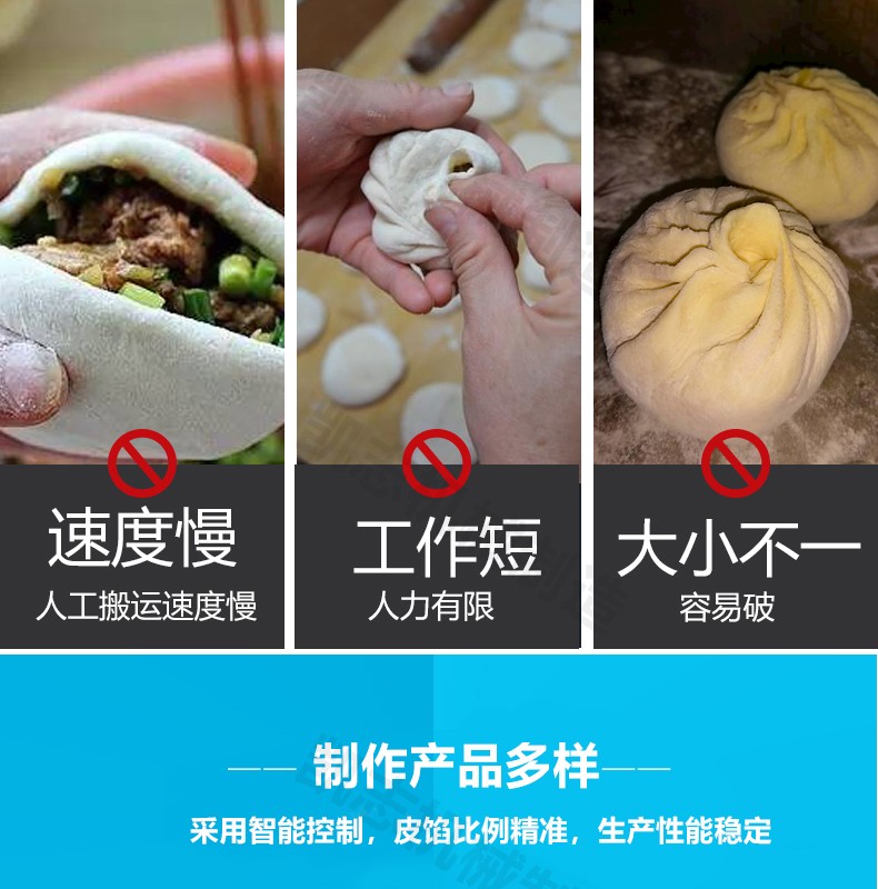 A commercial fully automatic breakfast machine for steamed buns and dumplings, imitating manual methods for making small steamed buns, pan-fried buns and soup buns detail image 1