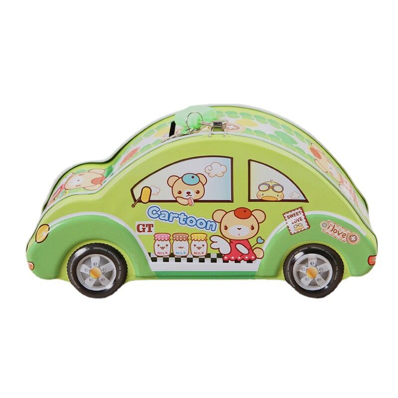 New Creative Car Piggy Bank Cartoon Creative Iron Piggy Bank Children Gift Piggy Bank Custom Item Picture