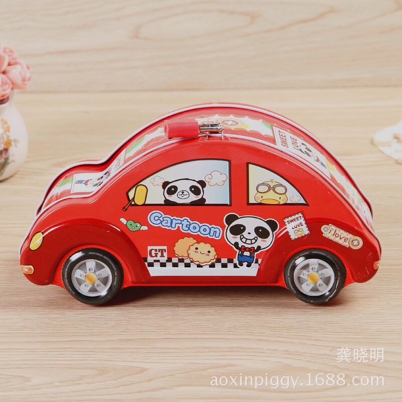 New Creative Car Piggy Bank Cartoon Creative Iron Piggy Bank Children Gift Piggy Bank Custom
