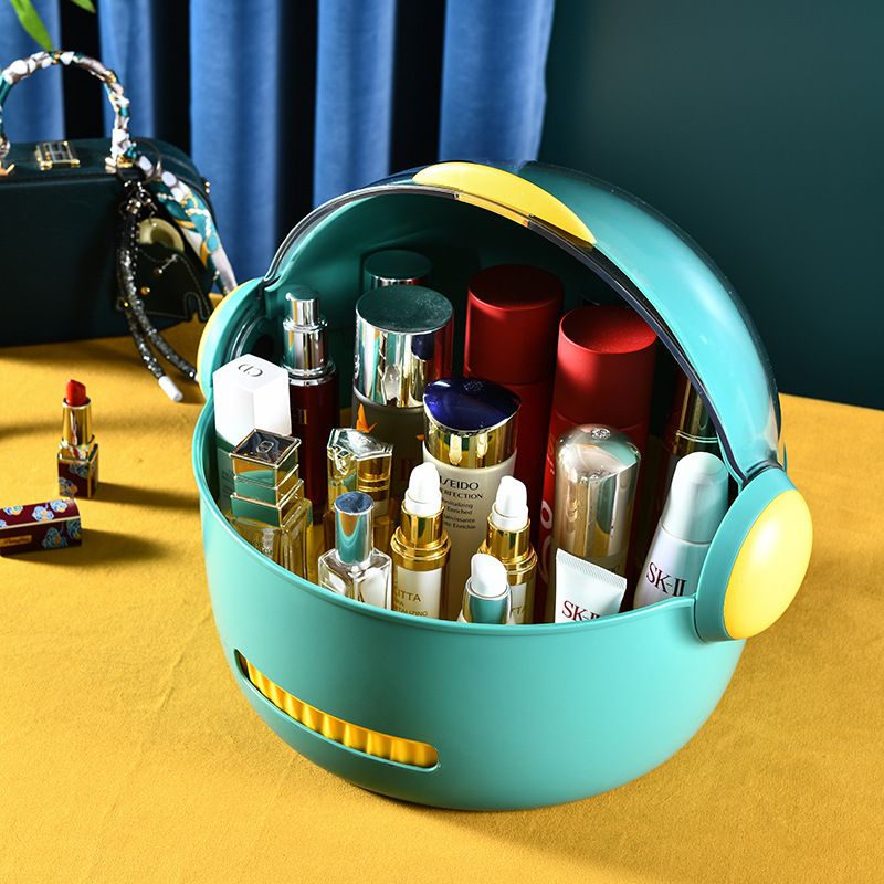 One-piece consignment wholesale rotating storage rack, cosmetics multi-functional anti-slip rotating storage tray, magic tool, table top storage rack Application Scenario