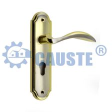 高品质典雅设计的门锁铝合金金色门把手锁
