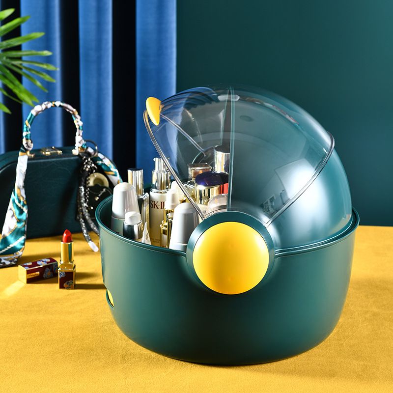 One-piece consignment wholesale rotating storage rack, cosmetics multi-functional anti-slip rotating storage tray, magic tool, table top storage rack Specification drawing