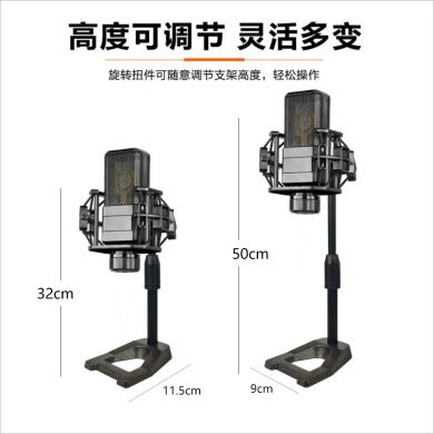 Network red base microphone stand desktop desktop lift e300 capacitor mic microphone clip conference show karaoke multi