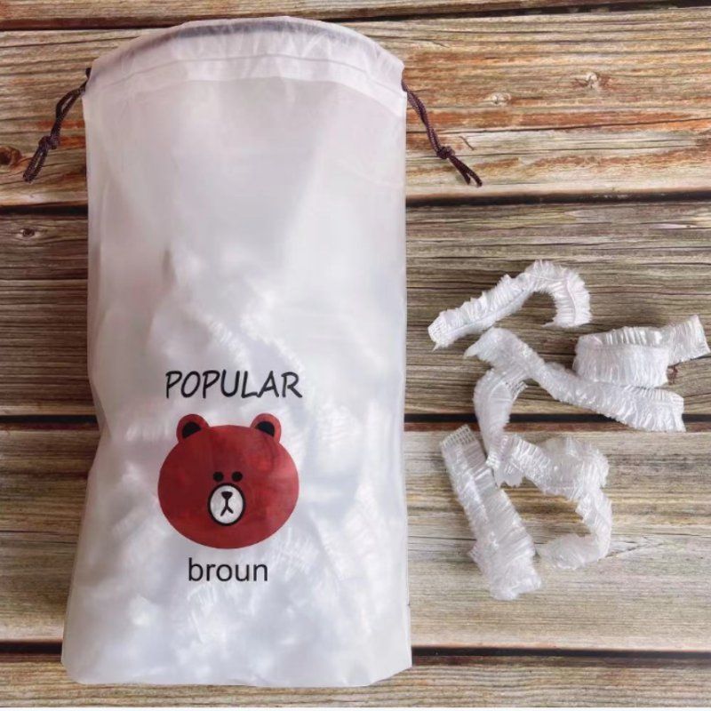 Disposable cling film covers for household food-grade fresh-keeping bowl covers