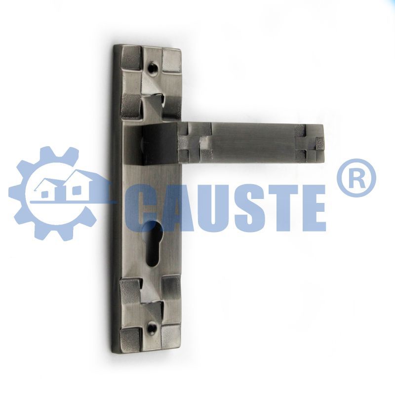 Aluminum alloy door handle, pin door lock assembly, inner cylinder door lock