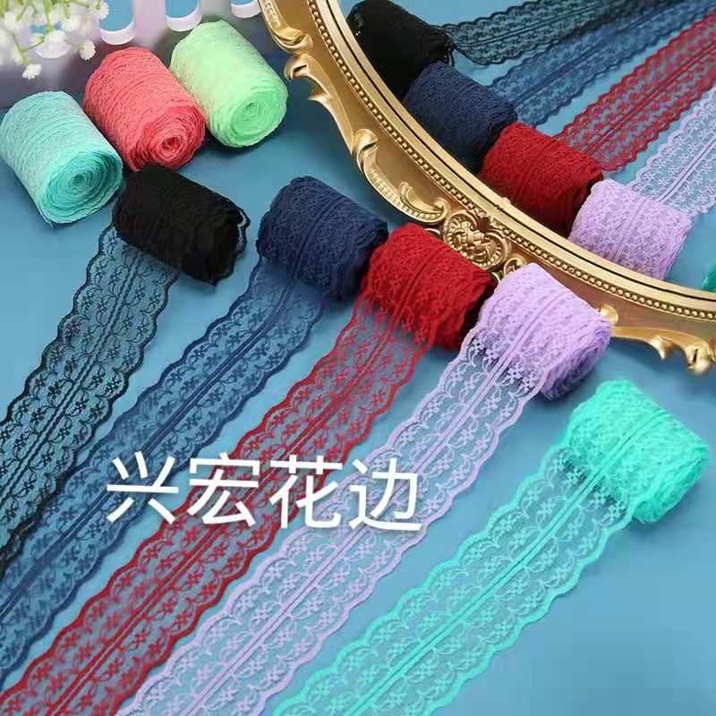 The manufacturer has 4.5cm colorful non-elastic lace trim diy accessories for clothing, underwear, bags, skirts and knitted lace in stock