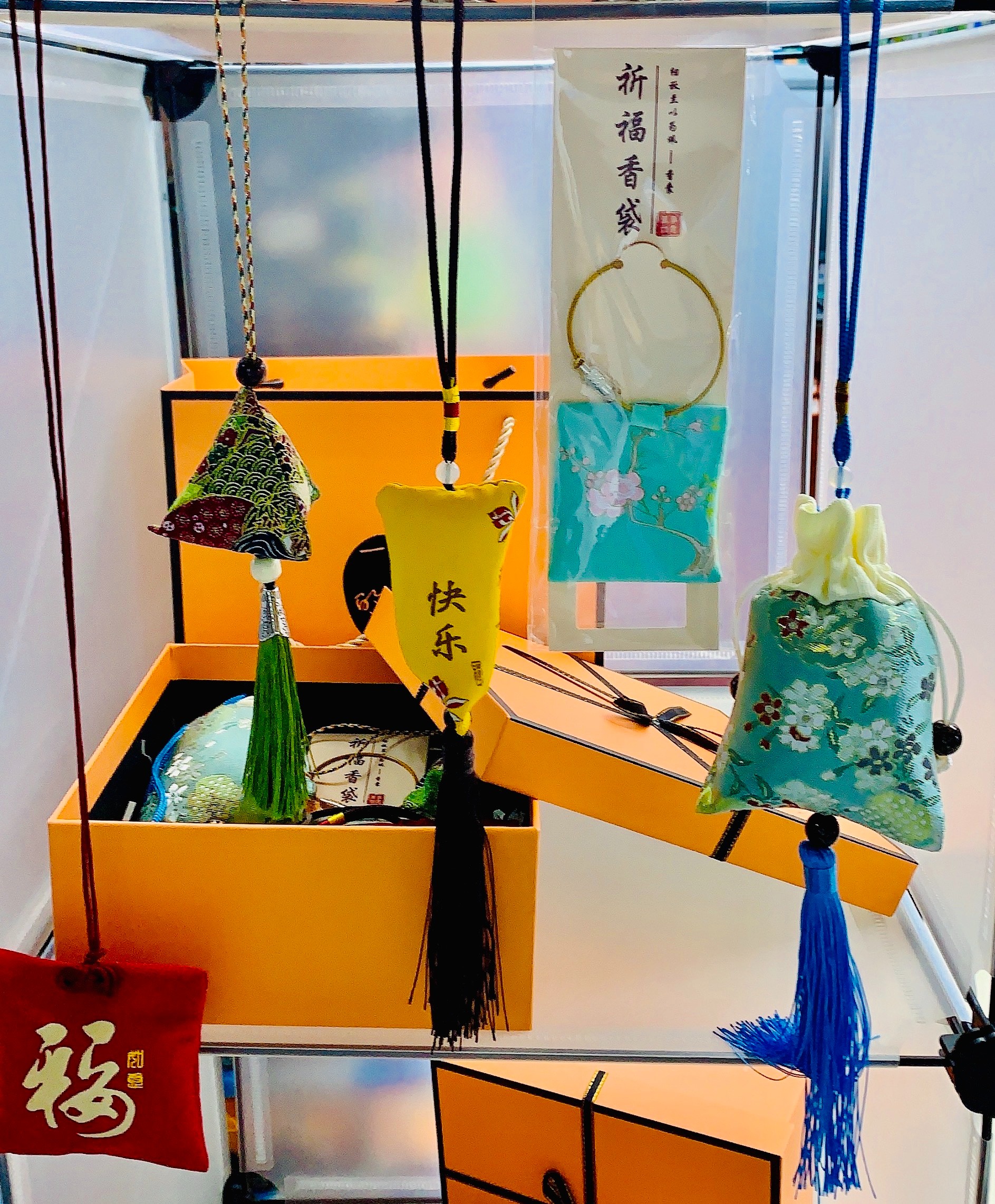 传统怀旧金蛋竹灯笼香囊挂件装饰手工艺品古典竹编香包民间特色玩具 传统怀旧类玩具详情图1