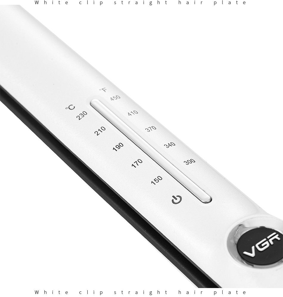 V-556 Negative ion hair straightening clamp with wide panel, LCD digital display, intelligent temperature control and adjustment clamp pic 17