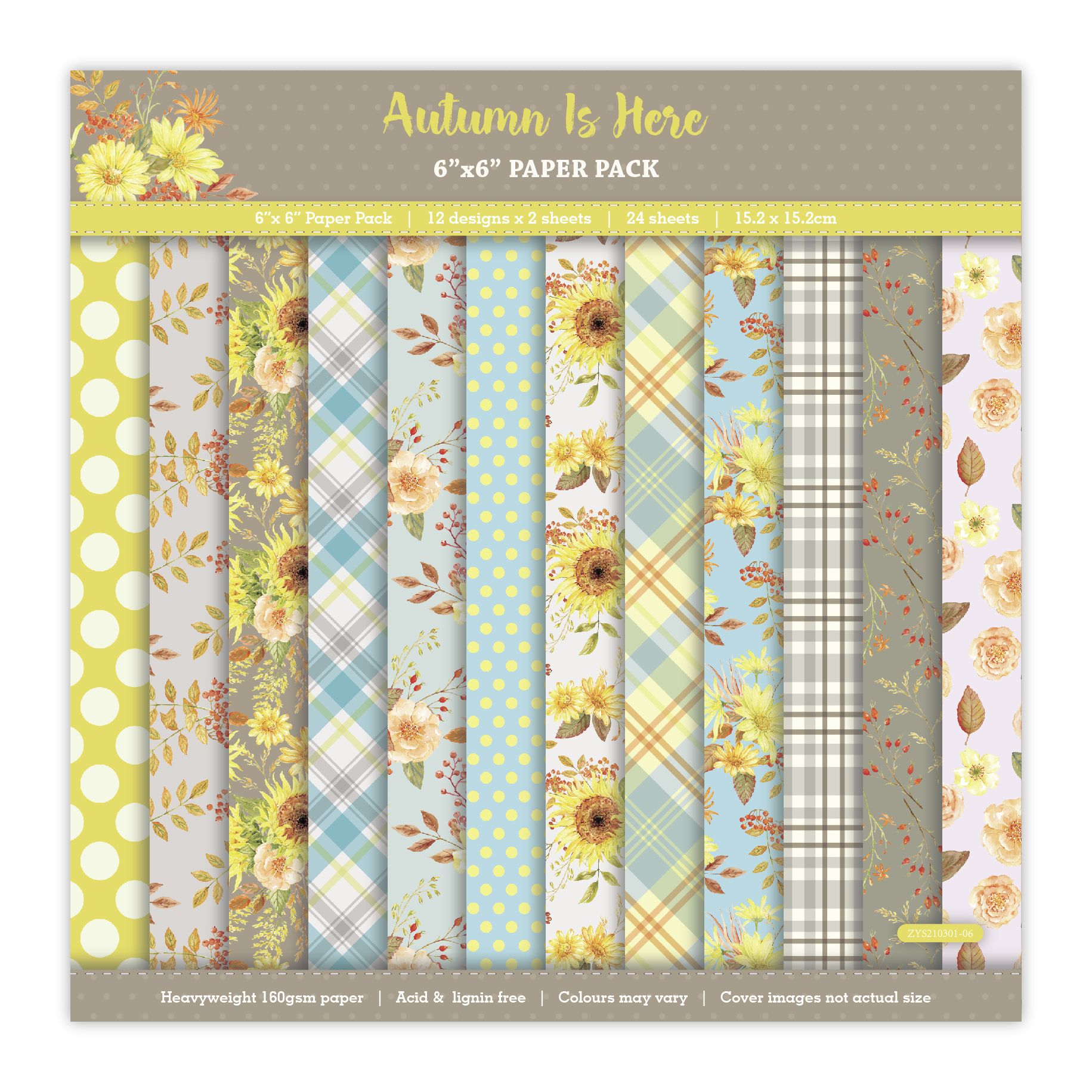 DIY handmade scrapbook planner materials: 6-inch patterned paper background paper, 24 sheets ZYS210301 Application Scenario
