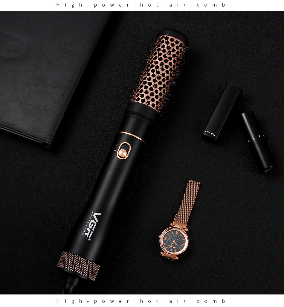V-559 Air-blowing comb, hot air Comb, Electric heating Comb, student electric curling stick, Travel Straightening comb pic 13
