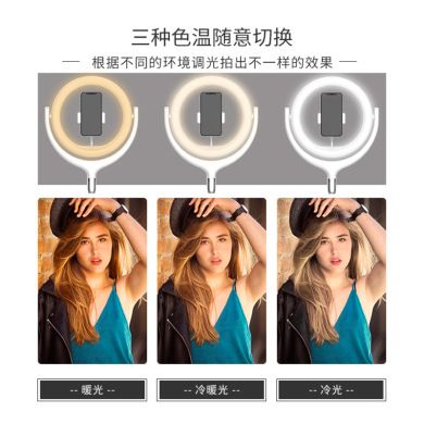 环形灯 直播补光灯 美颜主播12寸30厘米环形补光灯led广东厂家细节图