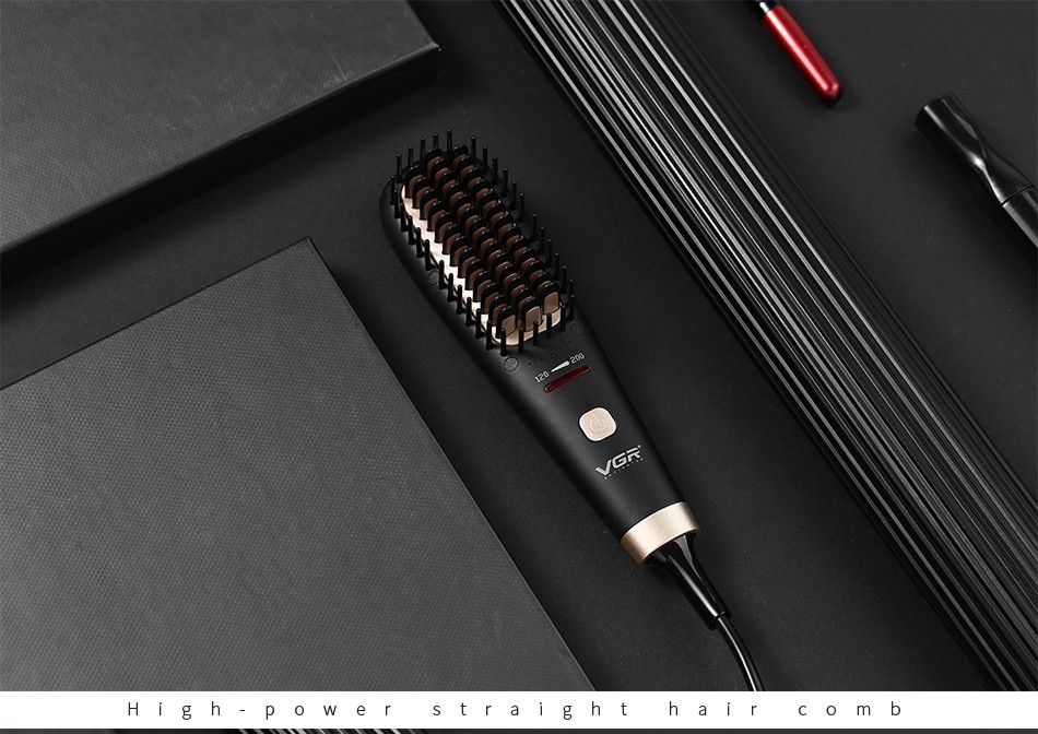 V-568 High-power straightening comb, multi-speed temperature-controlled straightening and curling tool, constant temperature and low noise curling tool for cross-border use detail image 12