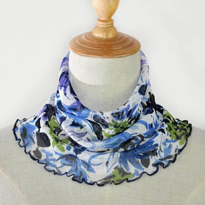 Jane Eyre Silk, 100% mulberry silk mesh, real silk scarf, headscarf, silk scarf, sunshade, Korean style, versatile, false collar neck cover for women pic 17