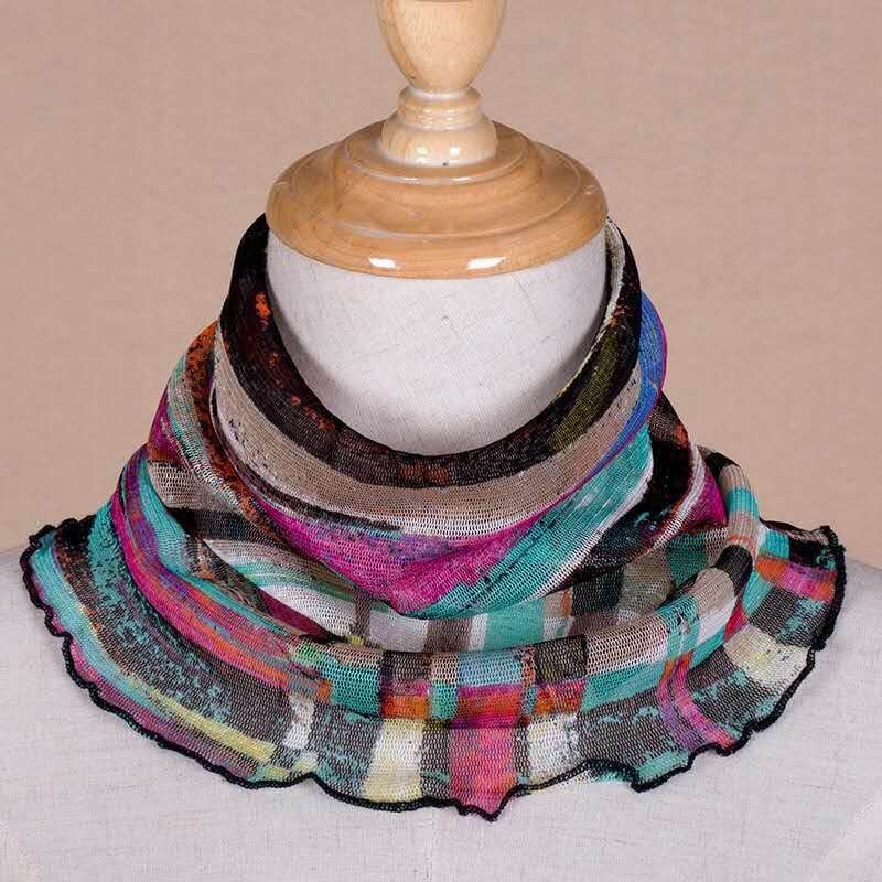 Jane Eyre Silk, 100% mulberry silk mesh, real silk scarf, headscarf, silk scarf, sunshade, Korean style, versatile, false collar neck cover for women pic 15