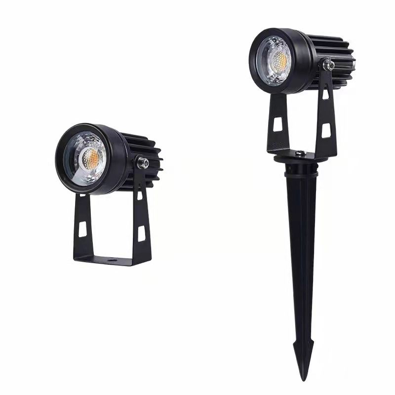 LED5W白暖光户外照明灯 景观建筑投光灯插地式公园树木照射灯