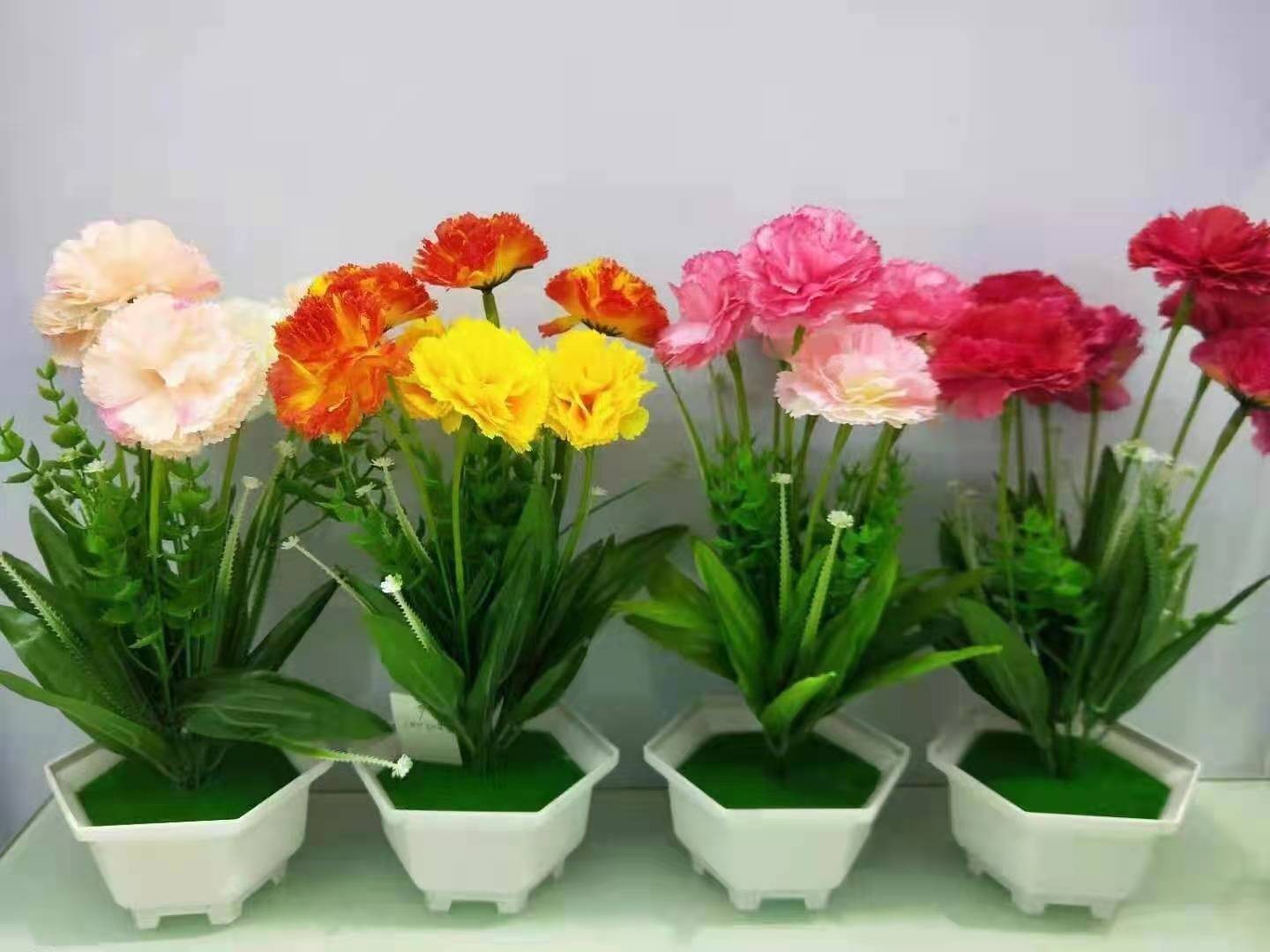 Artificial green plants, potted plants, silk flowers, flower arrangements, bouquets, fences, artificial flowers, floral art sets, living room home decoration items detail image 4