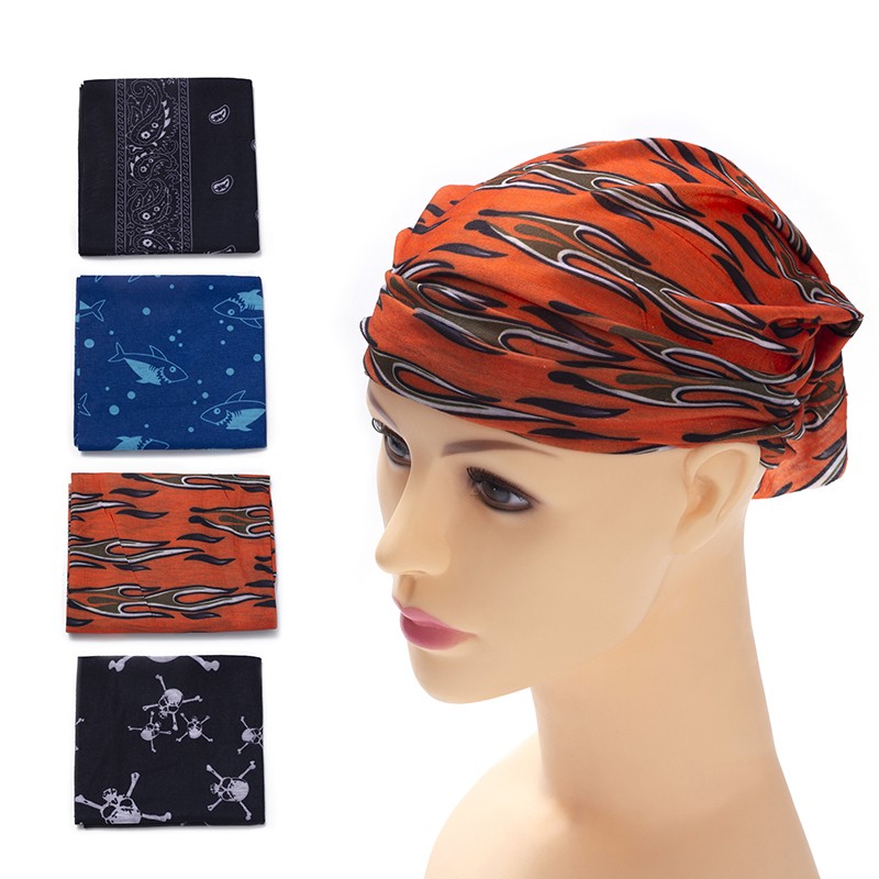 爆款百变印花多用头巾 脖套头巾详情图3