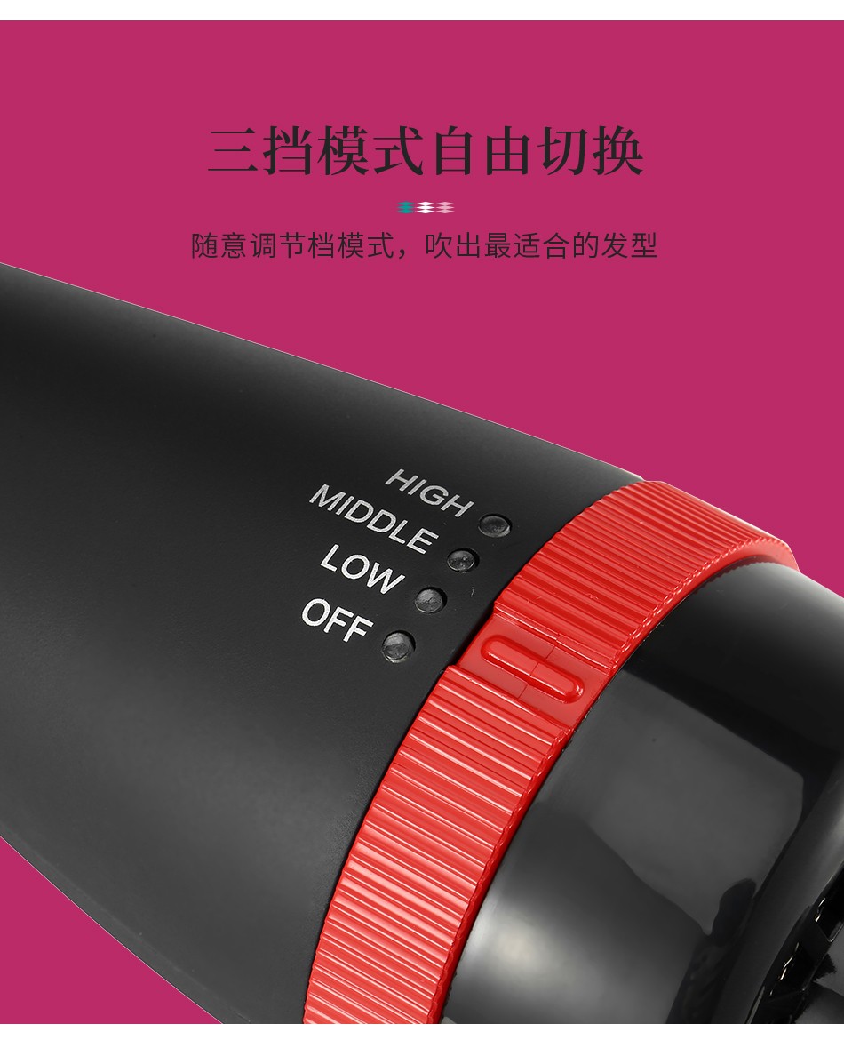 V-416 Household curling iron, powerful wind force, negative ion hair care, hot air comb, salon curling comb pic 4