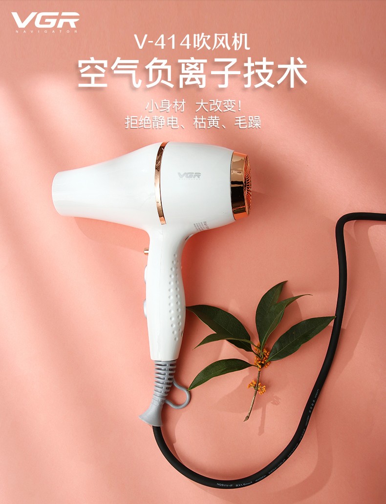 V-414 hair dryer, cross-border hair dryer, export hair dryer, European standard household hair dryer, hair salon hair dryer detail image 1