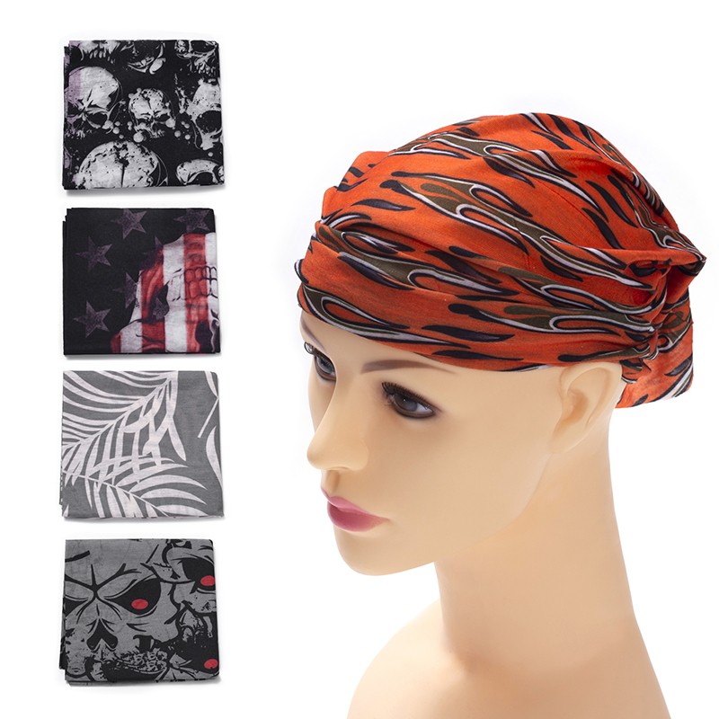 爆款百变印花多用头巾 脖套头巾详情图1