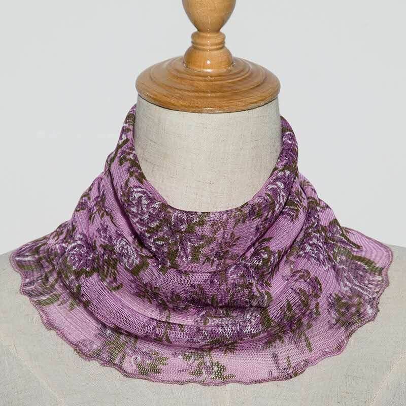 Jane Eyre Silk, 100% mulberry silk mesh, real silk scarf, headscarf, silk scarf, sunshade, Korean style, versatile, false collar neck cover for women pic 9