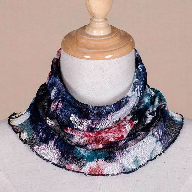 Jane Eyre Silk, 100% mulberry silk mesh, real silk scarf, headscarf, silk scarf, sunshade, Korean style, versatile, false collar neck cover for women pic 19