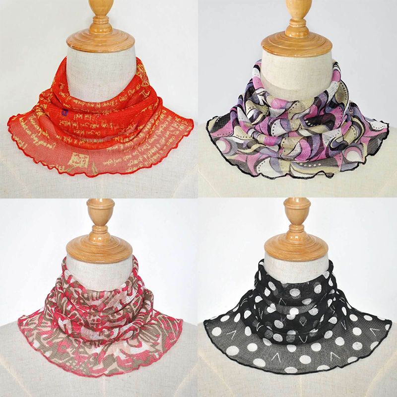 Jane Eyre Silk, 100% mulberry silk mesh, real silk scarf, headscarf, silk scarf, sunshade, Korean style, versatile, false collar neck cover for women Specification image