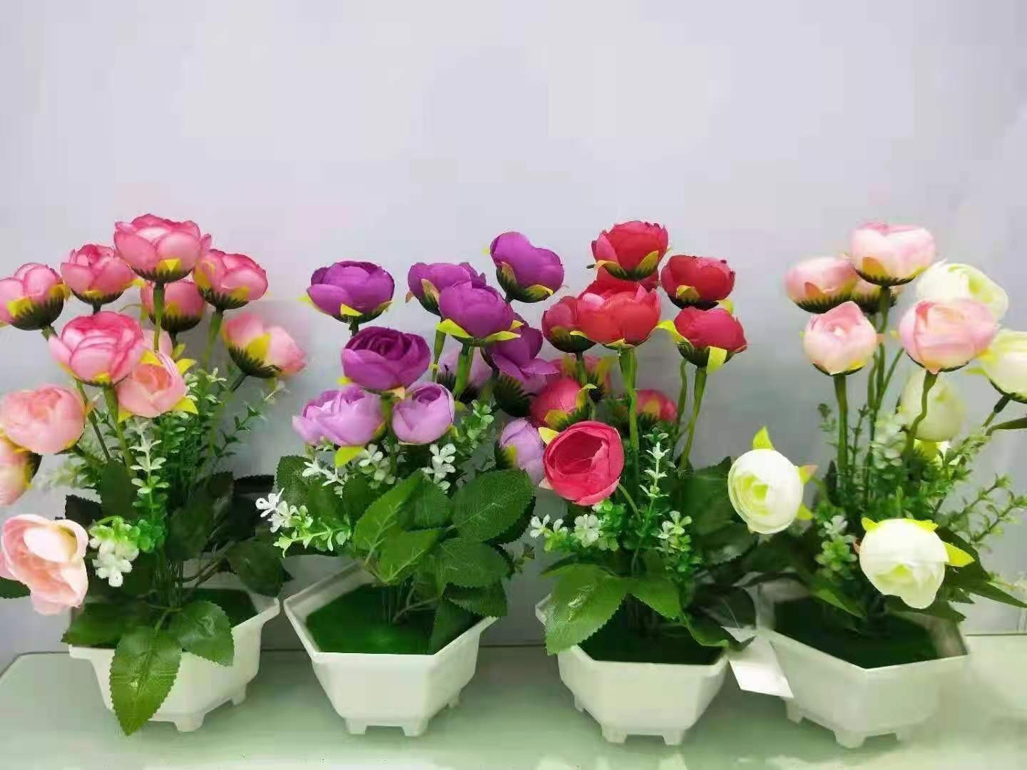 Artificial green plants, potted plants, silk flowers, flower arrangements, bouquets, fences, artificial flowers, floral art sets, living room home decoration items detail image 5