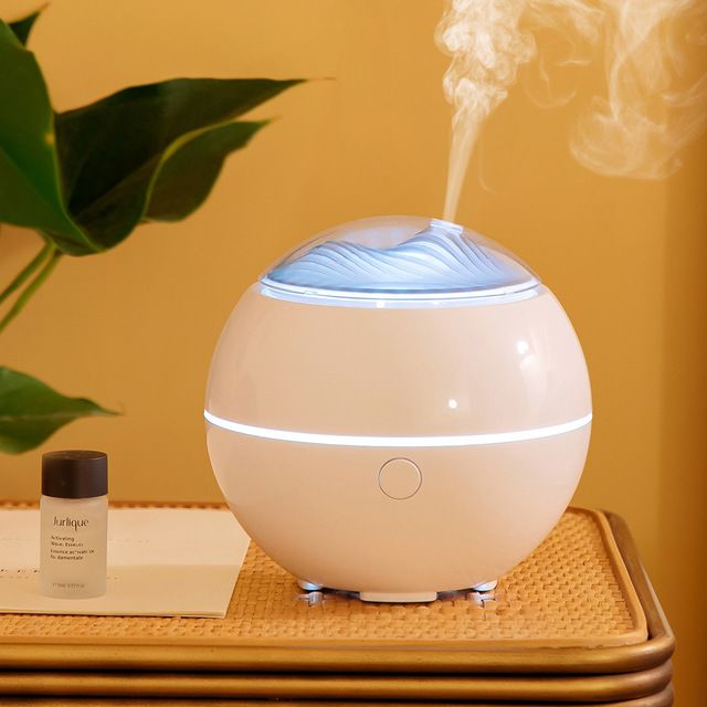 Customized new mountain view aromatherapy machine USB mini desktop office incense expanding machine Wood grain essential oil incense spraying machine
