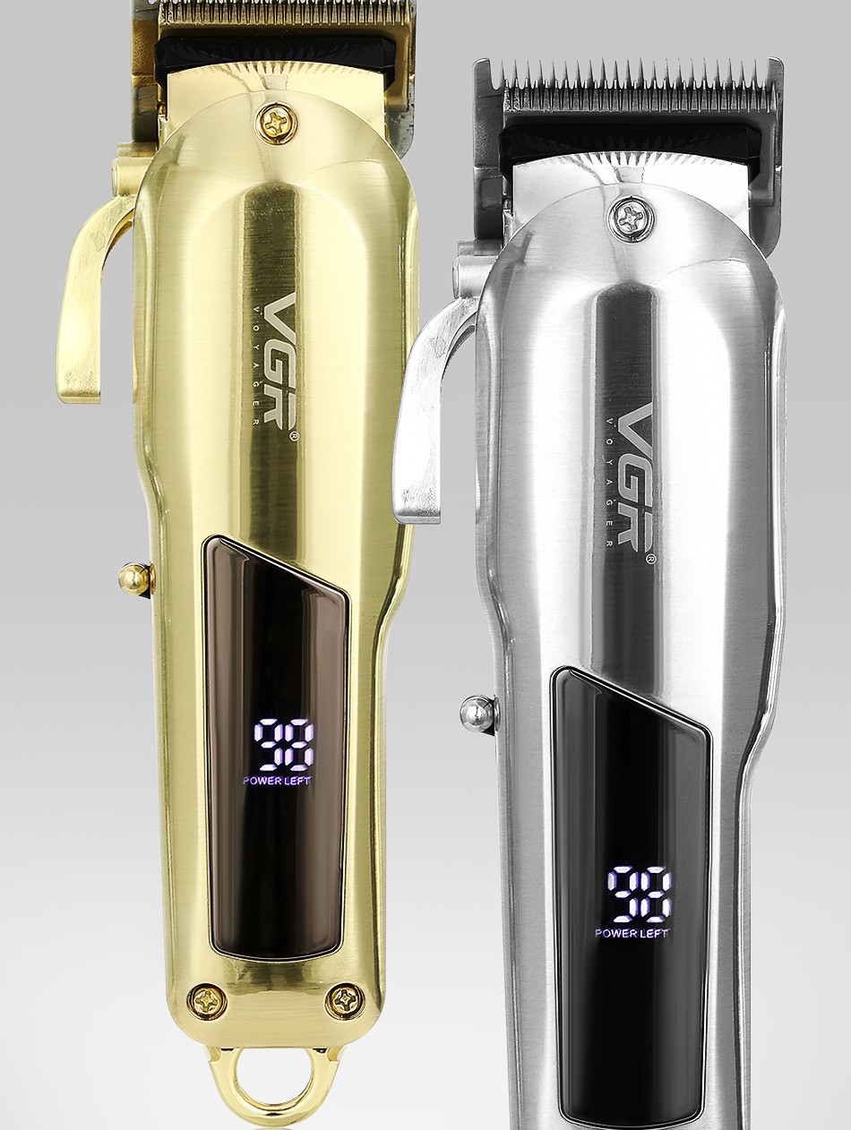 V-278大功率快充电推子可调节数显发廊家用电动理发器跨境 详情5