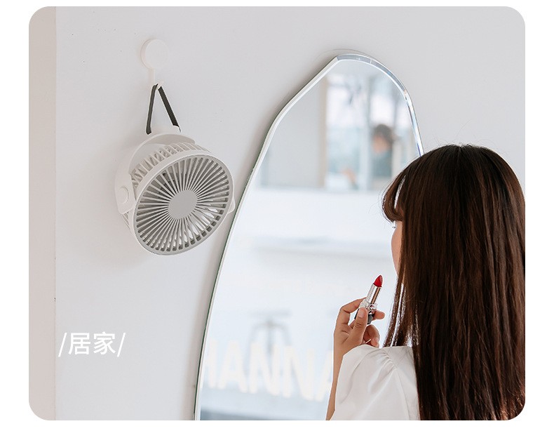 新品F35迷你吊扇学生宿舍蚊帐风扇便携静音床上电扇usb带灯小吊扇详情图7