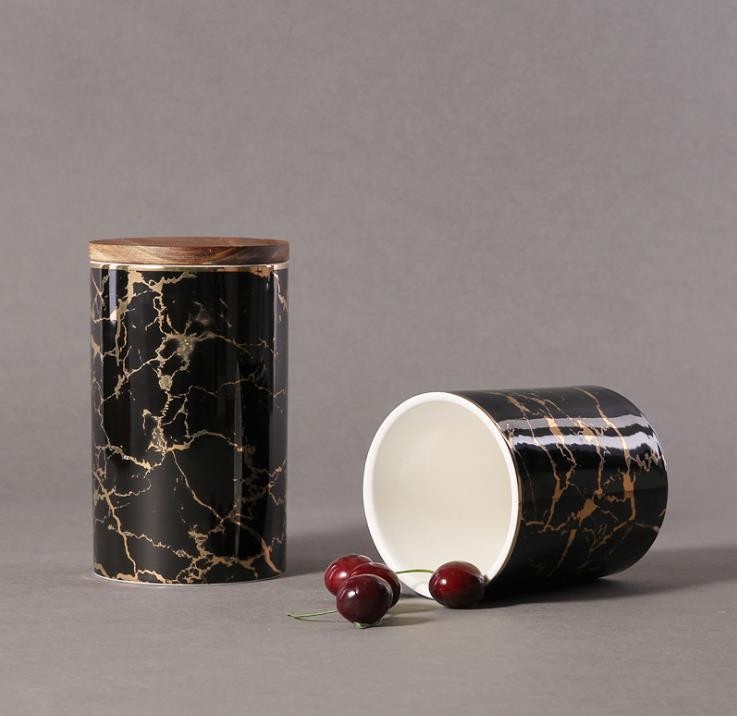 大理石纹五谷杂粮收纳罐食品密封详情图5