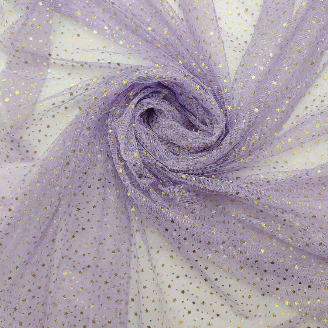 36A底布烫金五角星 舞台装 蓬蓬裙 头饰网纱详情图2