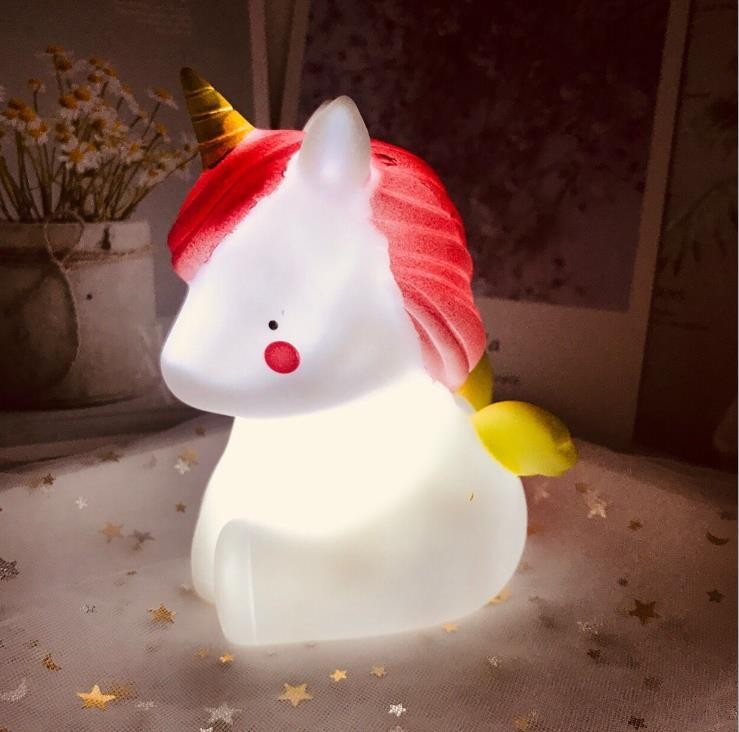 Unicorn and unicorn horse night light ornaments detail image 5