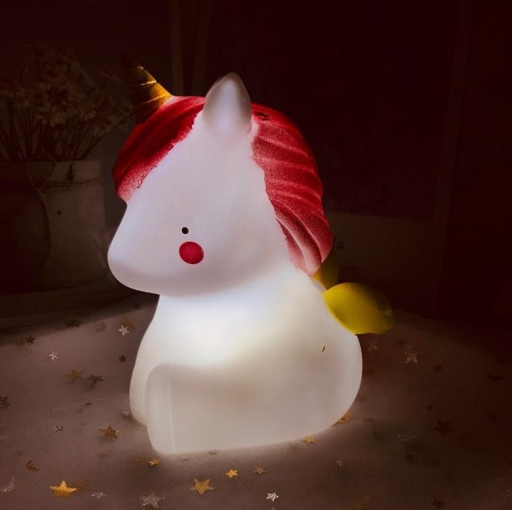 Unicorn and unicorn horse night light ornaments detail image 1