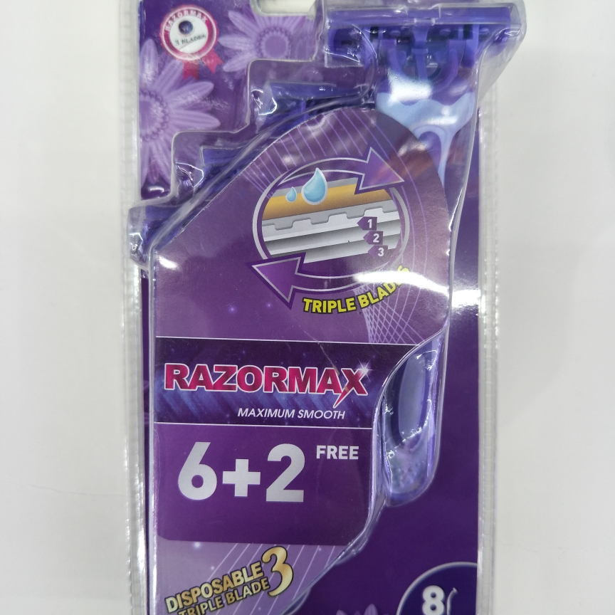 8399-紫8pc三层剃须刀