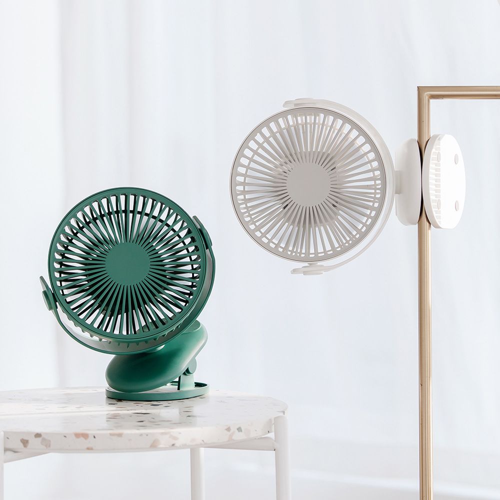 2021 New Summer clip fan 4000 mah 720 degree rotating pram head clip fan