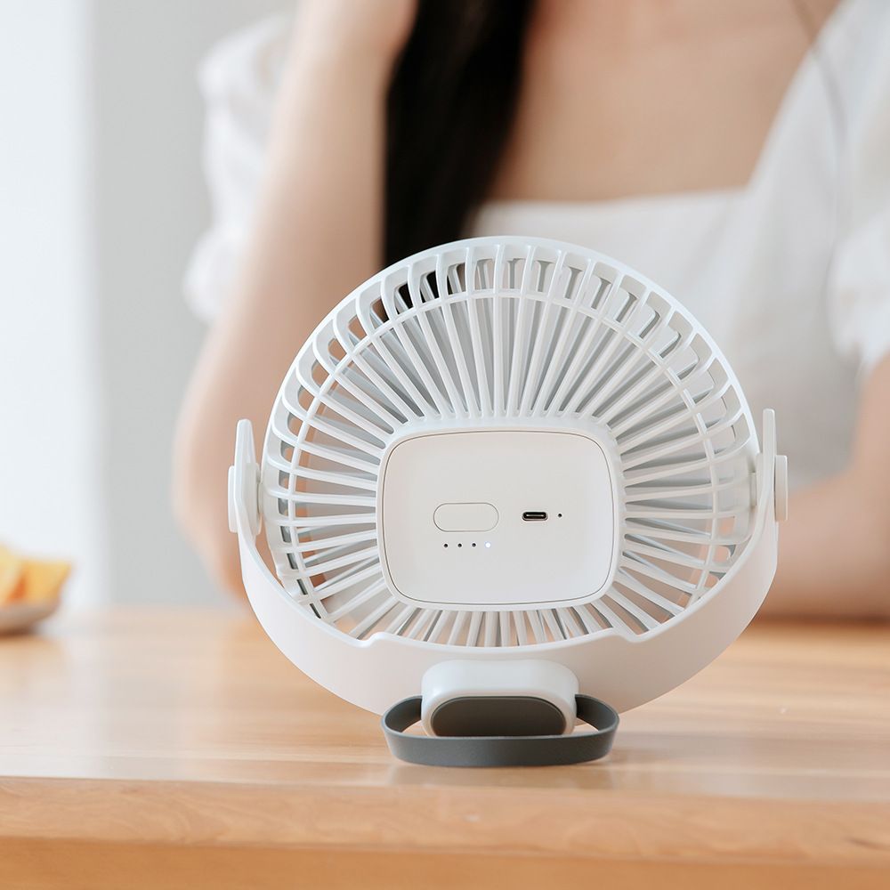新品F35迷你吊扇学生宿舍蚊帐风扇便携静音床上电扇usb带灯小吊扇产品图