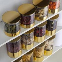 Sealed household glass jar with lid clear kitchen storage jar