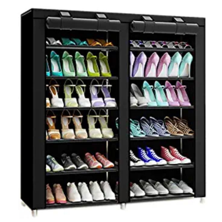 Non-woven simple double row shoe frame easy installation