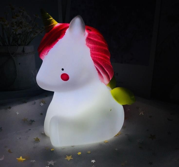 Unicorn and unicorn horse night light ornaments detail image 3