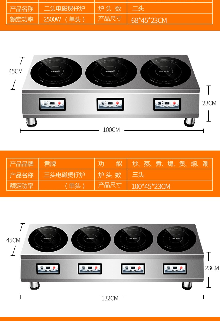 三眼电磁炉详情图2