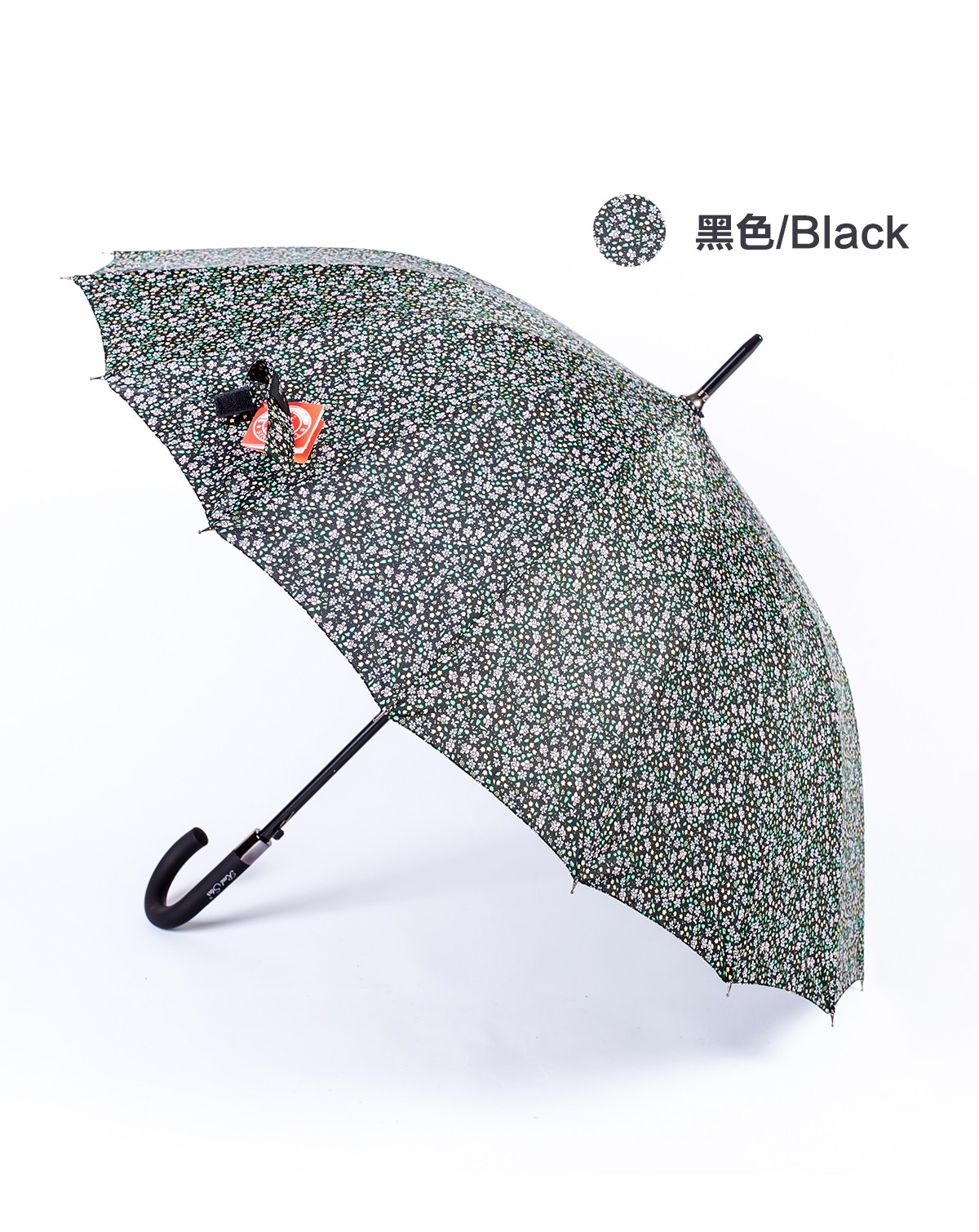 1397小碎花雨伞长柄伞16骨韩系雨伞长伞抗风雨伞批发详情10