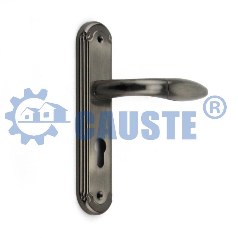 Large aluminum handle door lock iron plate core door lock handle