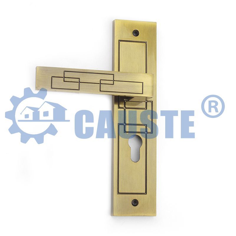 Luxurious interior door lock with zinc alloy decoration
