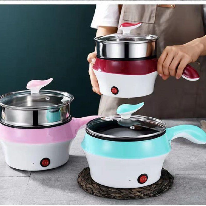 Dormitory student small pot electric cooking pot, multi-functional dormitory household all-in-one mini small hot pot for cooking noodles