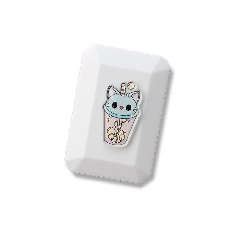 A variety of creative cartoon, simple and portable soft rubber acrylic patterned contact lens cases detail image 3