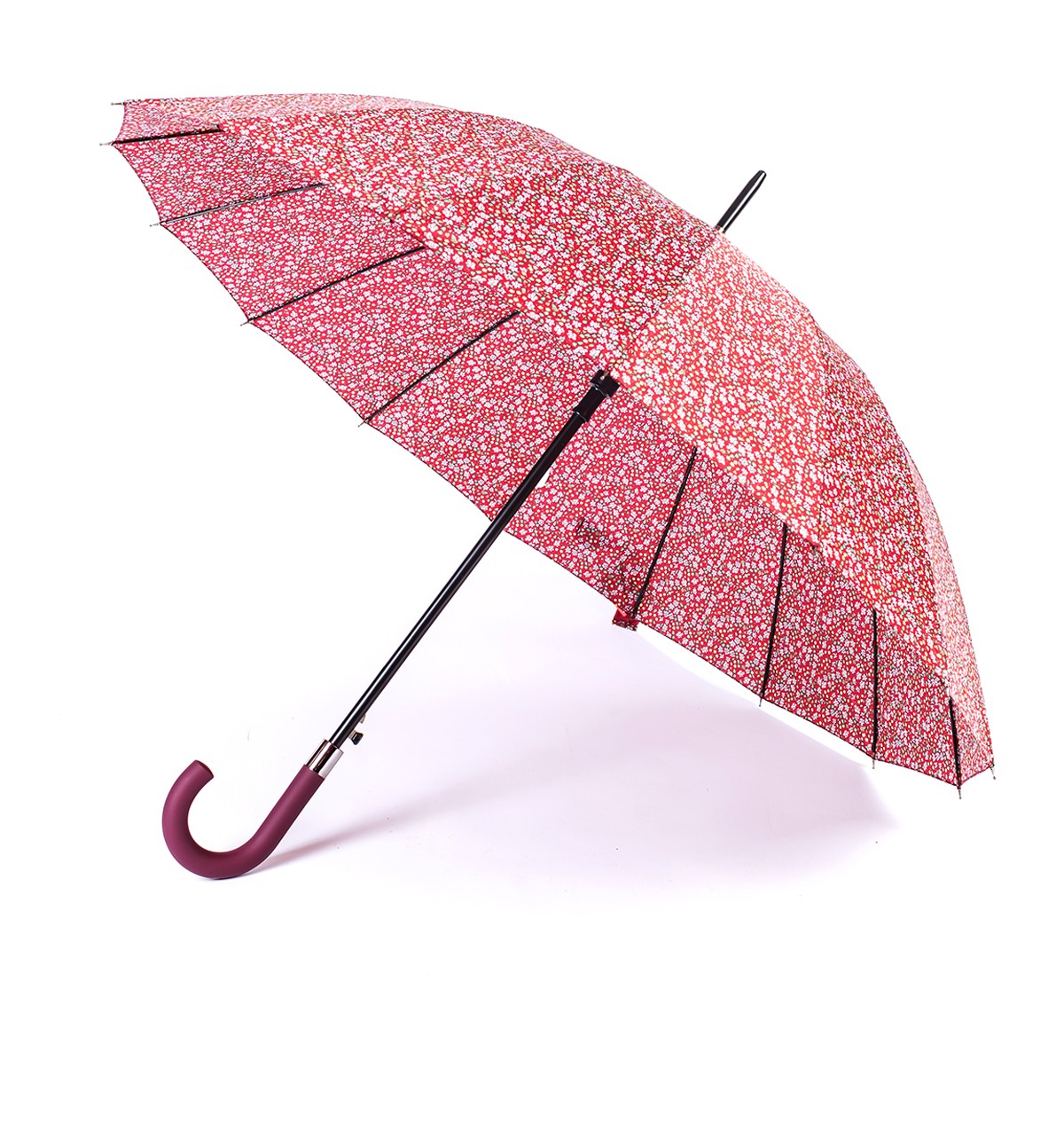 1397小碎花雨伞长柄伞16骨韩系雨伞长伞抗风雨伞批发详情9